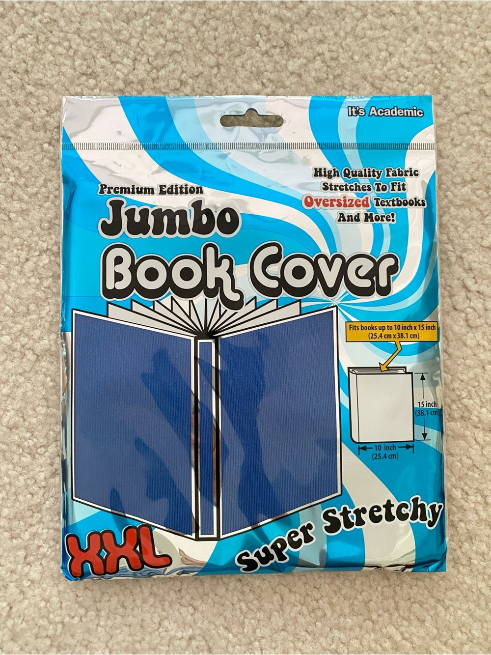 Jumbo Book Cover XXL Super Stretchy Blue - Premium Edition